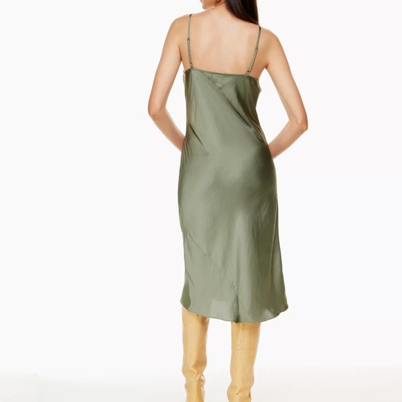 Royal Blue Wilfred Slip Only Dress, size Small, satin - Picture 4 of 12